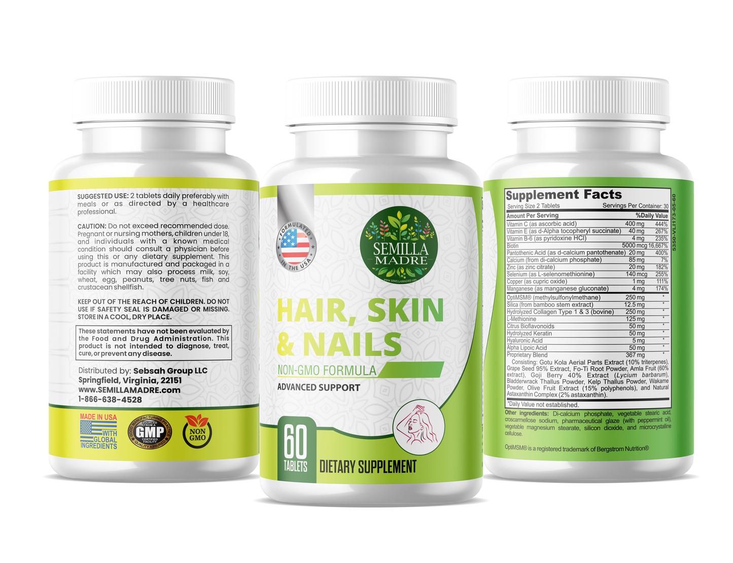 Cabello, Piel y Uñas – Hair, Skin and Nails.